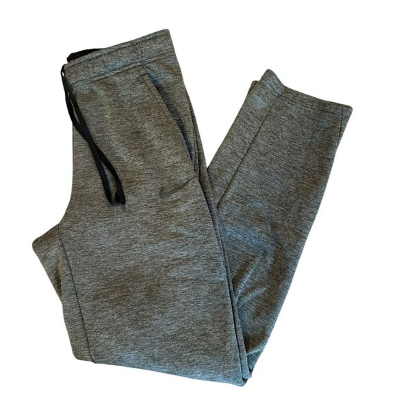Nike Dri Fit Therma Tapered Pants Joggers Heathered Gray Mens Small - Picture 1 of 11